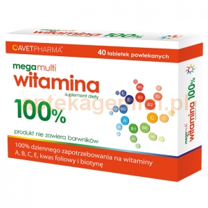 AVET PHARMA Mega Multi witamina, 40 tabletek