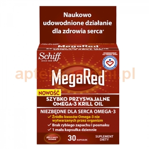 RECKITT BENCKISER Megared Omega 3 Krill Oil, 30 kapsułek