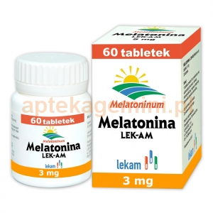 LEK-AM Melatonina 3mg, 60 tabletek