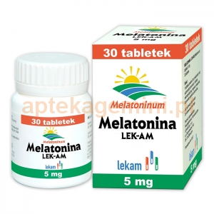 LEK-AM Melatonina 5mg, 30 tabletek