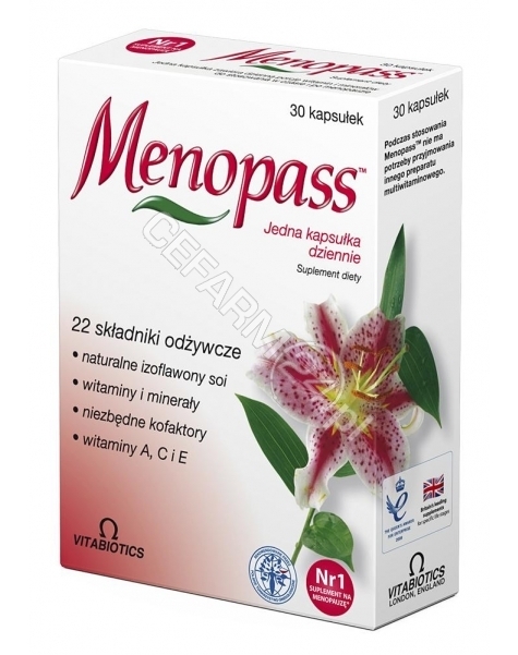 VITABIOTICS Menopass (na menopauzę) x 30 kaps