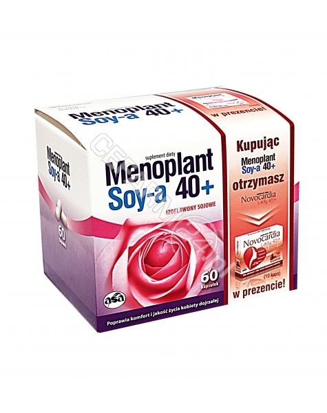 ASA Menoplant Soy-a 40+ x 60 kaps + Novocardia Lady 45+ x 10 kaps GRATIS !!!