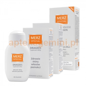 NATUR PRODUKT Merz Spezial Dragees, 2x60 tabletek + Cream mousse collagen 50 ml !