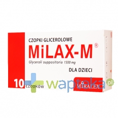 MIRALEX SP.Z.O.O. MiLAX-M Czopki glicerolowe dla dzieci 10 sztuk