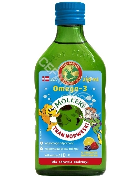 ORKLA HEALTH Mollers tran norweski o aromacie owocowym 250 ml