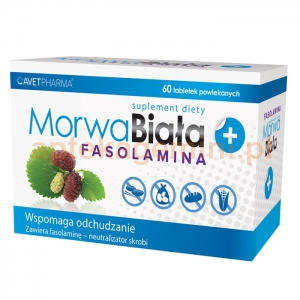 AVET PHARMA Morwa Biała Plus Fasolamina, 60 tabletek