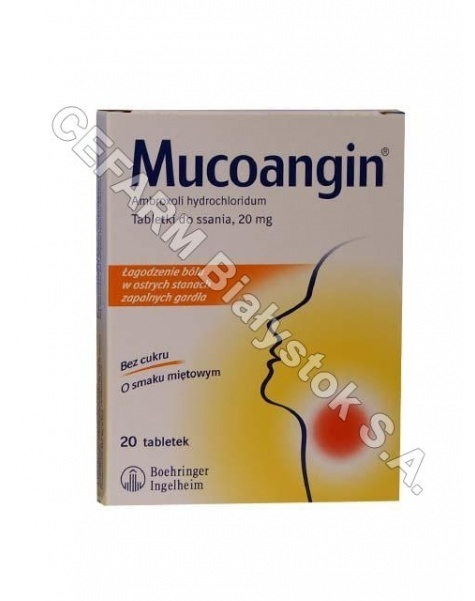 BOEHRINGER INGELHEIM Mucoangin 20 mg x 20 tabl do ssania