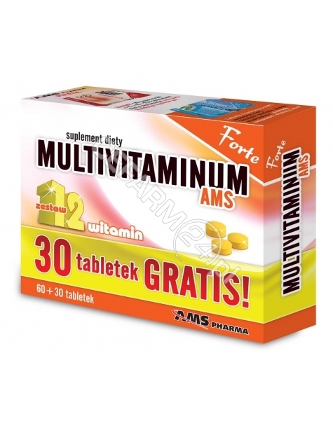 AMS PHARMA Multivitaminum AMS Forte x 60 tabl + 30 tabl GRATIS !!!