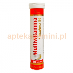 DONUM NATUREA Multiwitamina + magnez B6, 20 tabletek musujących