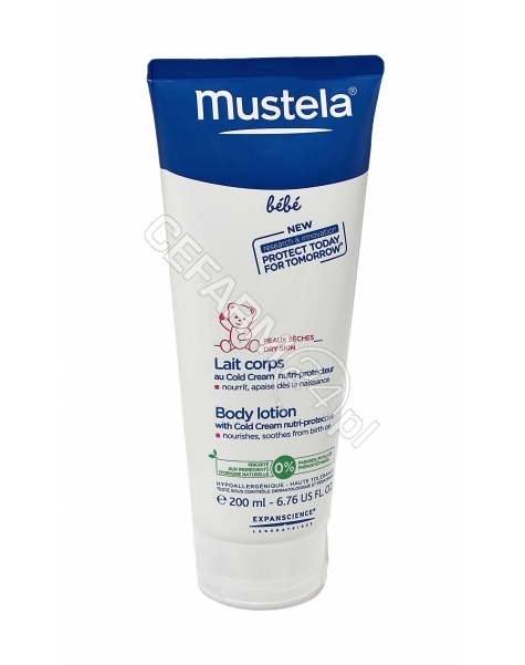 EXPANSCIENCE Mustela bebe mleczko do ciała z cold cream 200 ml