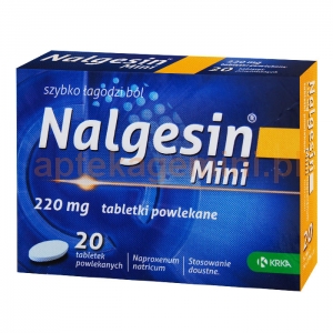 KRKA Nalgesin Mini 220mg, 20 tabletek