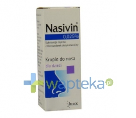 MERCK SP.Z O.O. Nasivin 0.025% krople dla małych dzieci