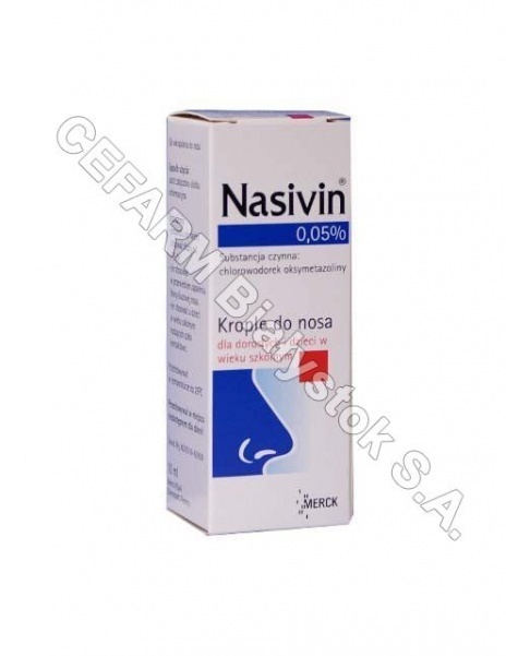 MERCK Nasivin 0,05% krople 10 ml