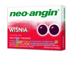 DIVAPHARMA GMBH Neo-Angin wiśnia 24 pastylki