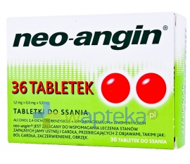 DIVAPHARMA GMBH Neo-Angin z cukrem 36 tabletek do ssania