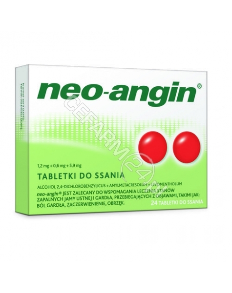 SANOFI Neo-angin z cukrem x 24 tabl do ssania