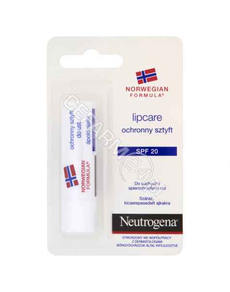 NEUTROGENA Neutrogena formuła norweska - ochronny sztyft do warg spf 20 1 szt