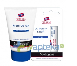 NEUTROGENE NEUTROGENA Krem do rąk (skoncentrowany) 50ml + Sztyft do suchych 4,8g