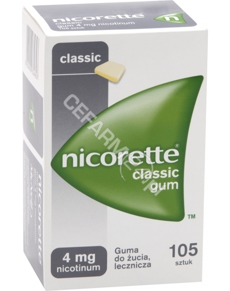 MCNEIL Nicorette 4 mg x 105 gum do żucia