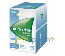 MCNEIL AB Nicorette Classic Gum 4mg 105 sztuk