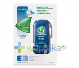 MCNEIL AB Nicorette Coolmint 4mg 20 tabletek do ssania