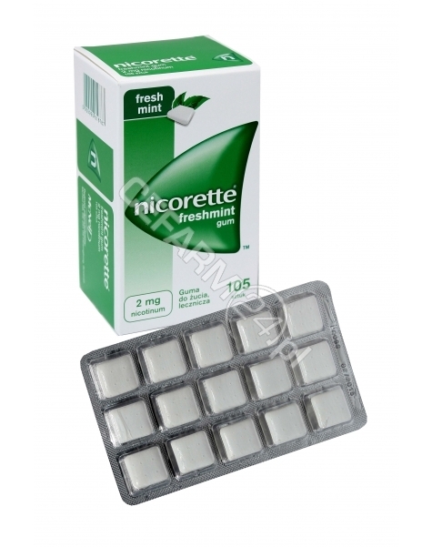 MCNEIL Nicorette freshmint 2 mg x 105 szt gum do żucia