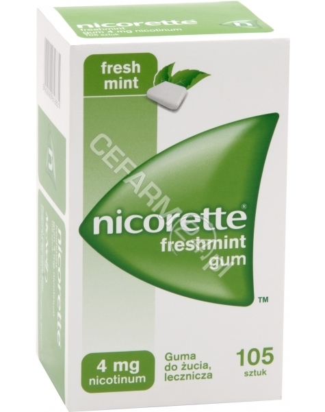 MCNEIL Nicorette freshmint 4 mg x 105 szt gum do żucia