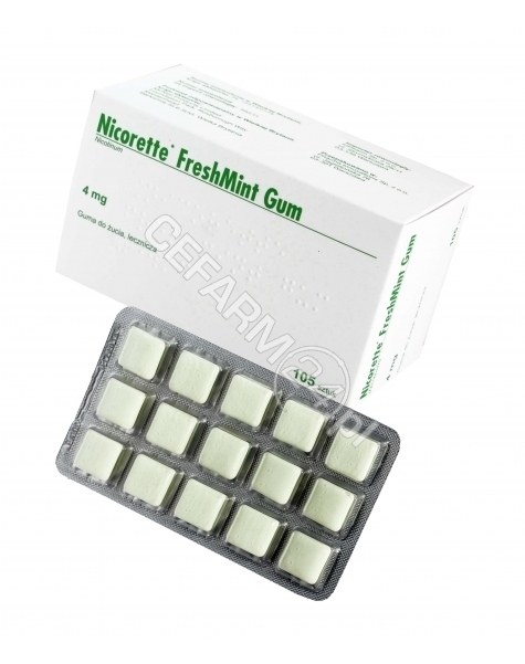 INPHARM Nicorette freshmint gum 4 mg x 105 szt (import równoległy Inpharm)
