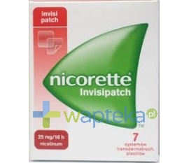 MCNEIL AB Nicorette Semi Transparent Patch 25mg/16h Plastry 7sztuk 8650
