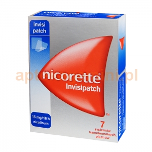 Johnson & Johnson Nicorette TTS InvisiPatch, 15mg/16h, 7 sztuk