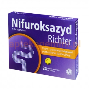 GEDEON RICHTER Nifuroksazyd Richter 100mg, 24 tabletki