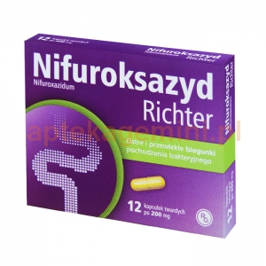 GEDEON RICHTER Nifuroksazyd Richter 200mg, 12 kapsułek