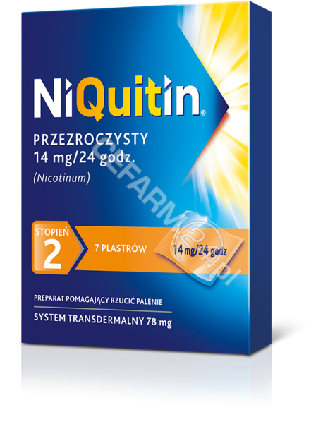 GLAXOSMITHKL Niquitin 14 mg x 7 plastrów przeźroczystych