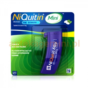 GLAXOSMITHKLINE NiQuitin Mini 4mg, 20 tabletek do ssania