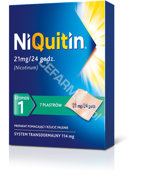 GLAXOSMITHKL Niquitin plastry 21 mg x 7 szt