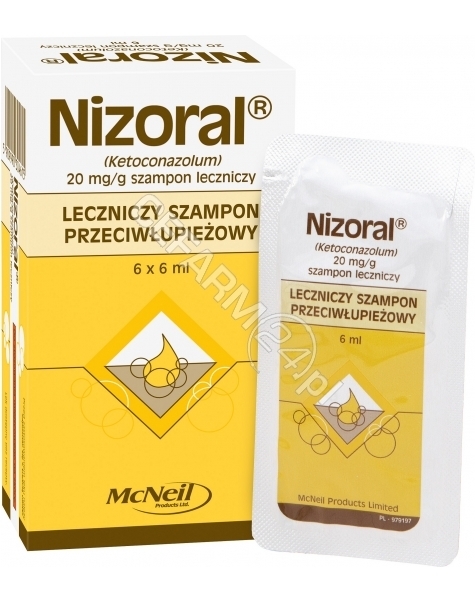 MCNEIL Nizoral szampon przeciwłupieżowy 6 ml x 6 sasz