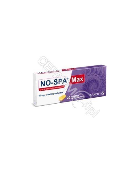 SANOFI No-spa max 80 mg x 20 tabl powlekanych