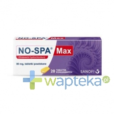CHINOIN PHARMACEUTICAL AND CHEMICAL WORKS No-Spa Max x 20 tabletek