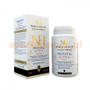 NOBLE HEALTH Noble Health Provital Activ+, 120 tabletek