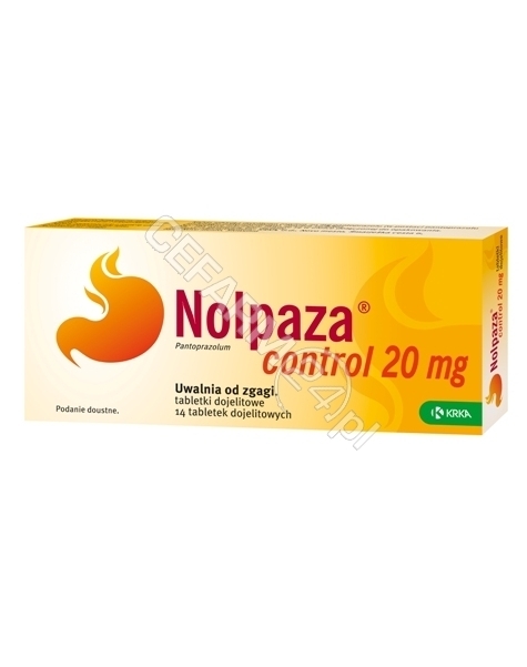 KRKA Nolpaza control 20 mg x 14 tabl dojelitowych