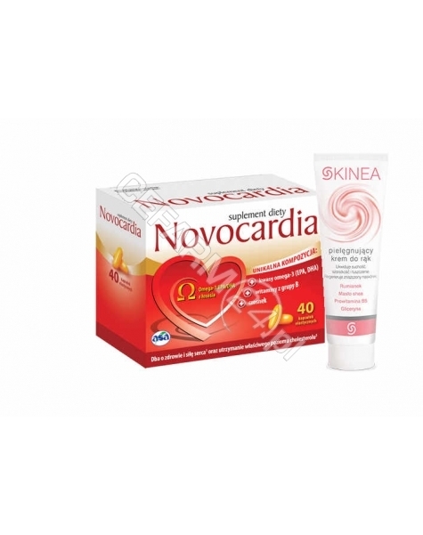 ASA Novocardia x 40 kaps + krem do rąk Skinea 100 ml GRATIS !!!