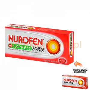 RECKITT BENCKISER Nurofen Express (Ultra) Forte 400mg, 10 kapsułek