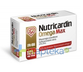 NOVASCON PHARMACEUTICALS SP. Z O.O. Nutricardin Omega MAX 30 kapsułek