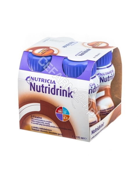 NUTRICIA Nutridrink o smaku czekoladowym 4 x 125 ml