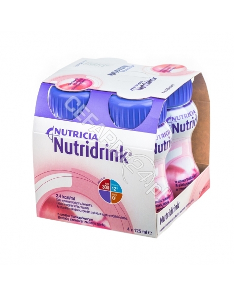NUTRICIA Nutridrink o smaku truskawkowym 4 x 125 ml