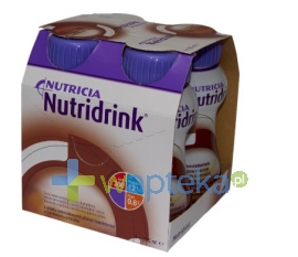 NUTRICIA POLSKA SP. Z O.O. Nutridrink smak czekoladowy płyn 4 x 200 ml