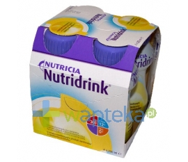 NUTRICIA POLSKA SP. Z O.O. Nutridrink smak waniliowy płyn 4 sztuki 200ml