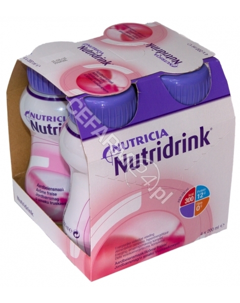 NUTRICIA Nutridrink truskawkowy 4 x 200 ml