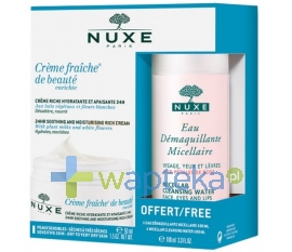 NUXE NUXE Creme Fraiche de beaute enrichie krem nawilżająco kojący 50ml + Woda Micelarna 100ml