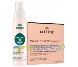 NUXE NUXE Prodigieux eclat puder brązujący 25g + Mgiełka do twarzy 100ml